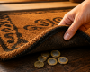 Pourquoi certaines traditions placent des pièces sous le tapis d’entrée ?
