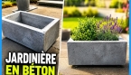Fabriquer une jardinière en béton gratuite et 100 % récup' 