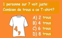 Le nombre de trous que vous voyez sur ce t-shirt révèle sur votre personnalité