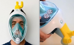 Coronavirus : un ingénieur italien réussit à transformer les masques de plongée en respirateurs