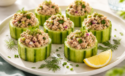 Ces concombres farcis au thon sont parfaits pour un repas frais et léger en été
