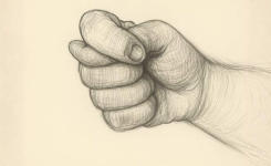 Que signifie vraiment ce geste où le pouce est coincé entre les doigts ?