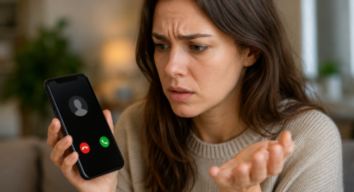 recevez-vous des appels sans qu'aucune personne ne parle