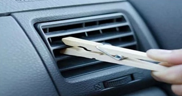 Pourquoi il faut mettre une pince à linge sur la grille de ventilation de votre voiture