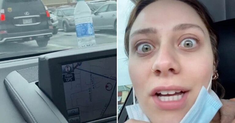 Elle trouve une bouteille d’eau sur le capot de sa voiture et découvre que c’est une tactique utilisée pour kidnapper les gens
