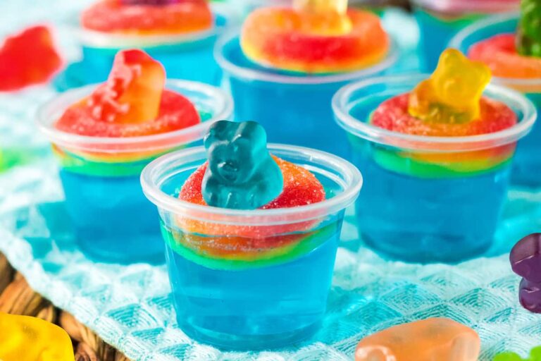 Adorables Jello Shots « party piscine » (Sans Alcool)