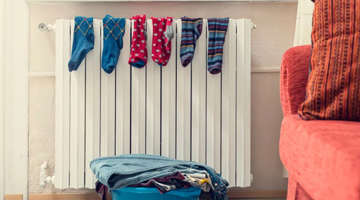 Pourquoi ne pas mettre du linge sur un radiateur ?