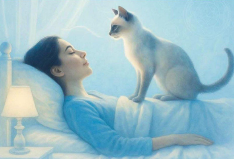 Pourquoi les chats s’approchent ils de votre visage quand vous dormez ?