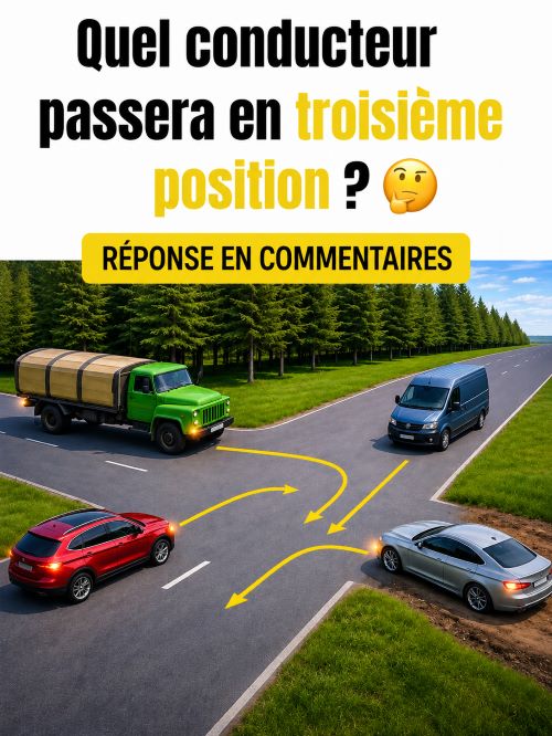 Qui passe en troisième ? Ce test de priorité piège de nombreux automobilistes
