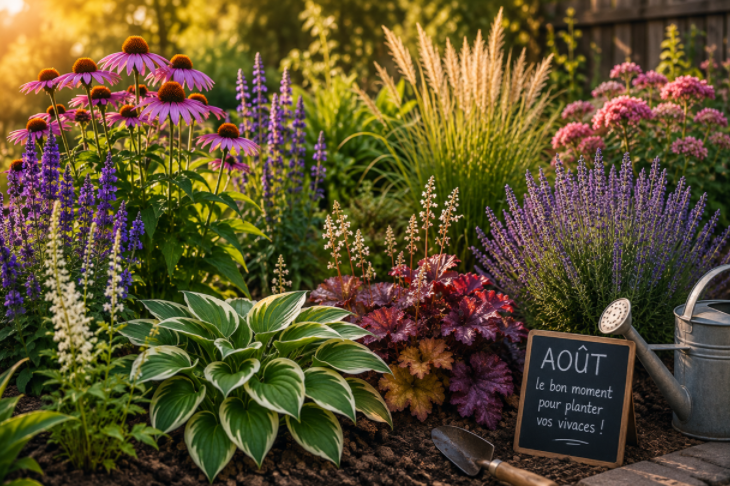 Les vivaces à planter en août pour un jardin fleuri l’année suivante