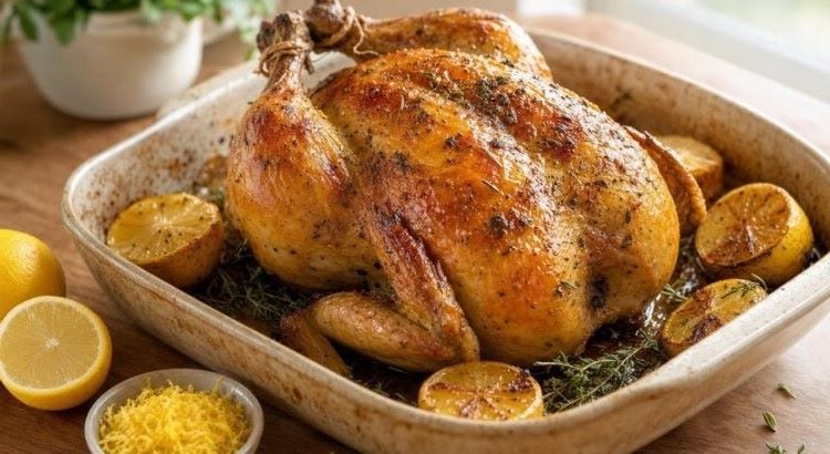Poulet rôti : l’astuce au citron pour obtenir une peau plus croustillante